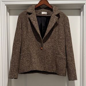 TAPP New York Single-Button Women's Blazer Jacket - Brown
